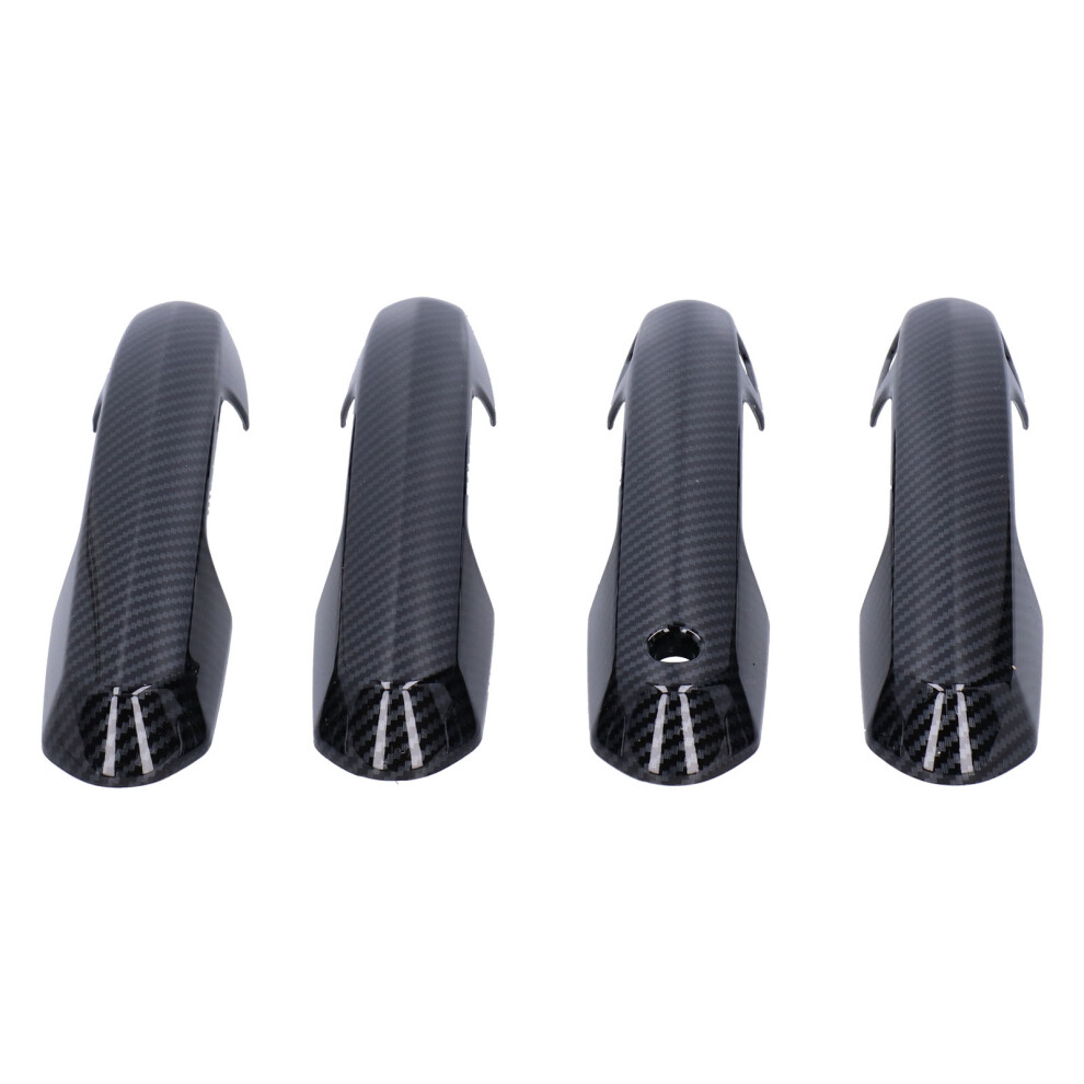4Pcs Exterior Door Handle Cover Trim Carbon Fiber Style Decor Fit For Rav4 2019Â2021 3001322979361