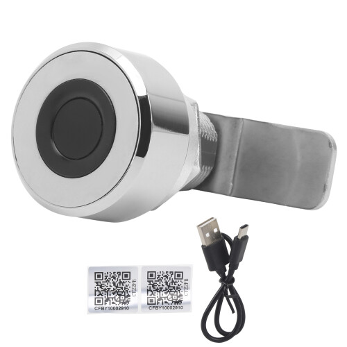 Smart Cabinet Keyless Lock Fingerprint Bluetooth APP Remote Unlock Security Device for Drawer Safe File Box 1