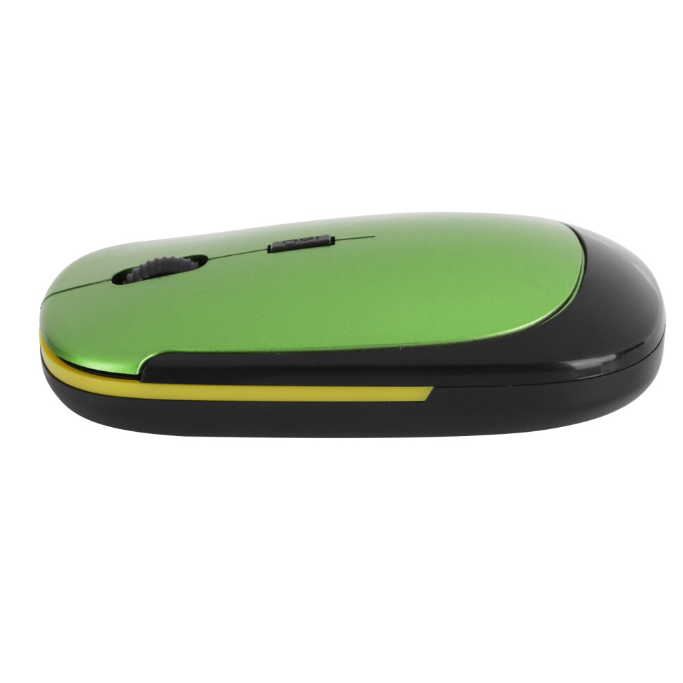 2.4G Wireless Mouse Adjustable Optical Usb Receiver Notebook Computer Accessories 1600Dpigreen 4991322979197