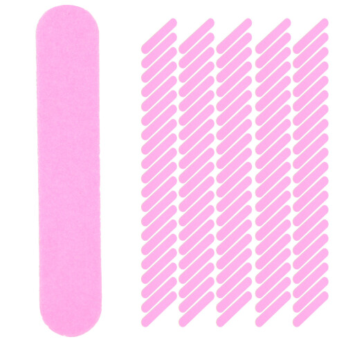 Lime à ongles jetable double-face - 100 pièces - Rose - 8,5 cm 1