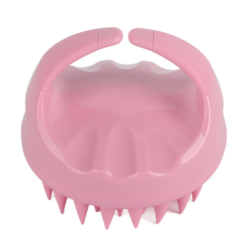 Massaggiatore multifunzionale per cuoio capelluto rosa shampoo 1