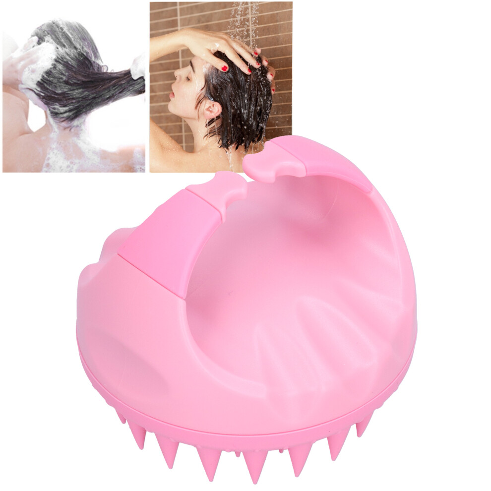 Multifunctional Hair Scalp Massager Dandruff Cleaning Massage Shampoo Brush for Hair CleaningPink