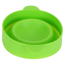 Ciotola pieghevole in silicone verde per popcorn 26x14cm con coperchio