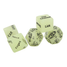 Luminous Lovers Dice Adult Game Couple Pose Dice Set