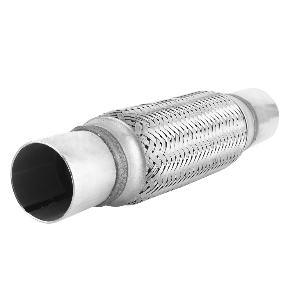 51 X 300Mm Weld On Stainless Steel Exhaust Pipe Braided Air Outlet Tube Universal 8331322983422
