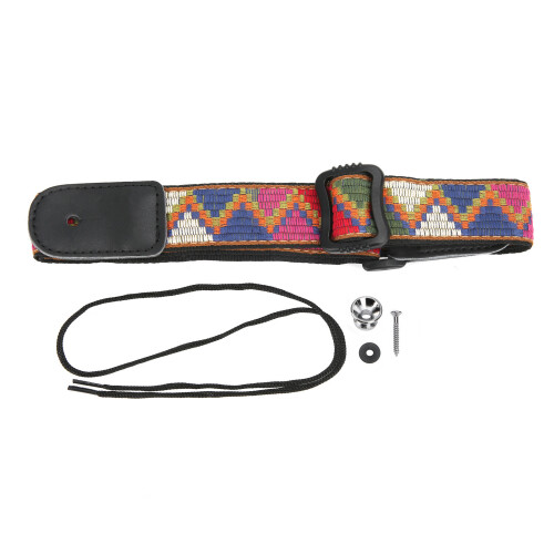 Sangle pour ukulélé Style 1 Nylon+Cuir 70-122cmx3.5cm 1