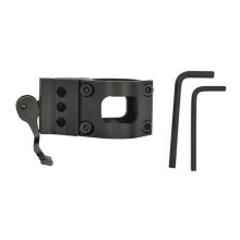 (Smontaggio rapido) Supporto per torcia elettrica Supporto ammortizzatore per esterni da 25,4 mm Base