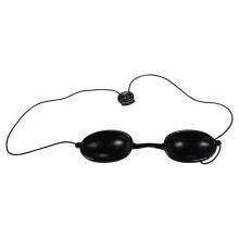 Flexible UV-Tanning-Bettbrille Augenschutz Schwarz 12x3cm