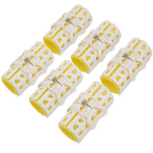 6 pièces pinces pour rouleaux à cheveux Curler 1,2 x 2,8 po ABS+Nylon