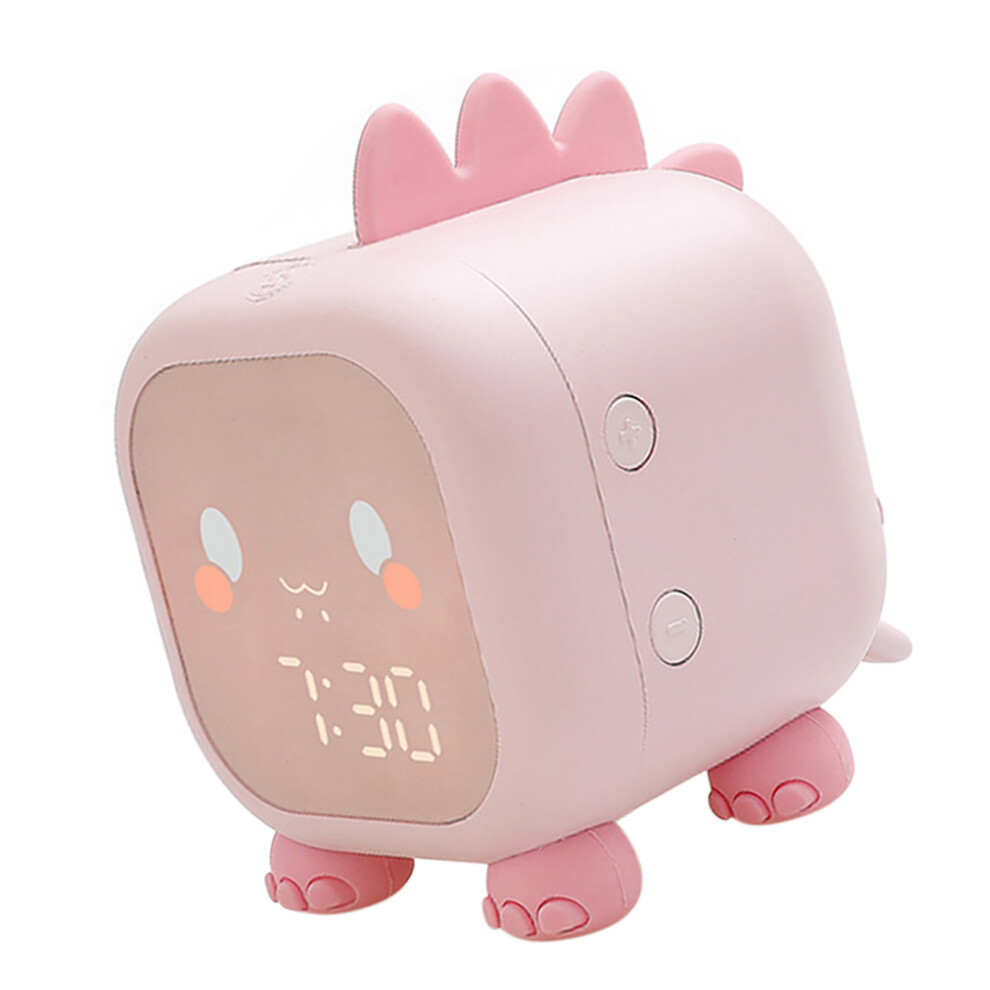 Kids Digital Alarm Clock Night Lights Sleep Trainier 2 Alarms 6 Ringtones Time Temperature Display Sound Control Snoozing Function with 150