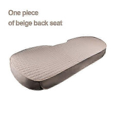 (1 pezzo beige posteriore) Coprisedile per auto in lino, quattro stagioni, cuscino in tessuto di lino