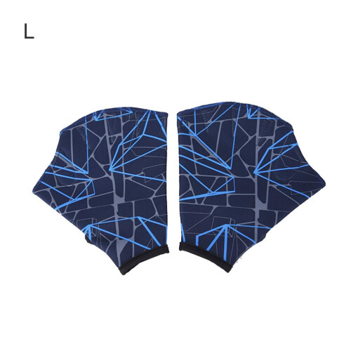 Gants de natation palmés 80 g S/M/L bleu/gris-orange 2