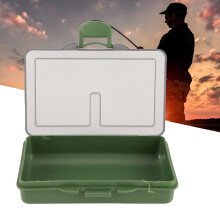 2 pièces Boîte de pêche en PP 105x70x25 mm verte 1-Comp