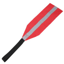 Drapeau de sécurité rouge pour kayak 37x13 cm tissu Oxford 56-58g