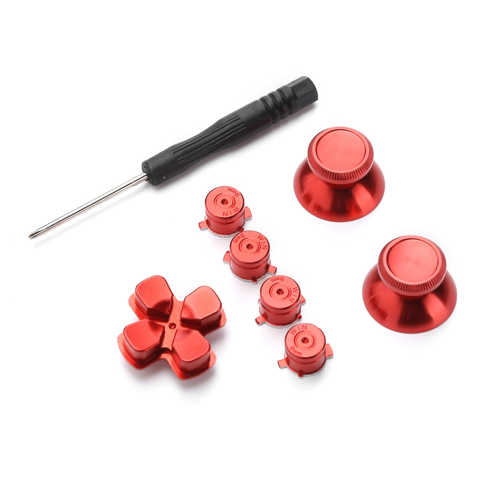 Metal Button Thumbstick Simulates Grip For Ps4 Gamepad Controller Joystick Replacementred 4611322990236