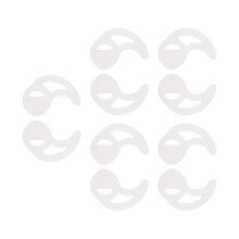 5 paires d'embouts d'oreille en silicone blancs pour talkie-walkie