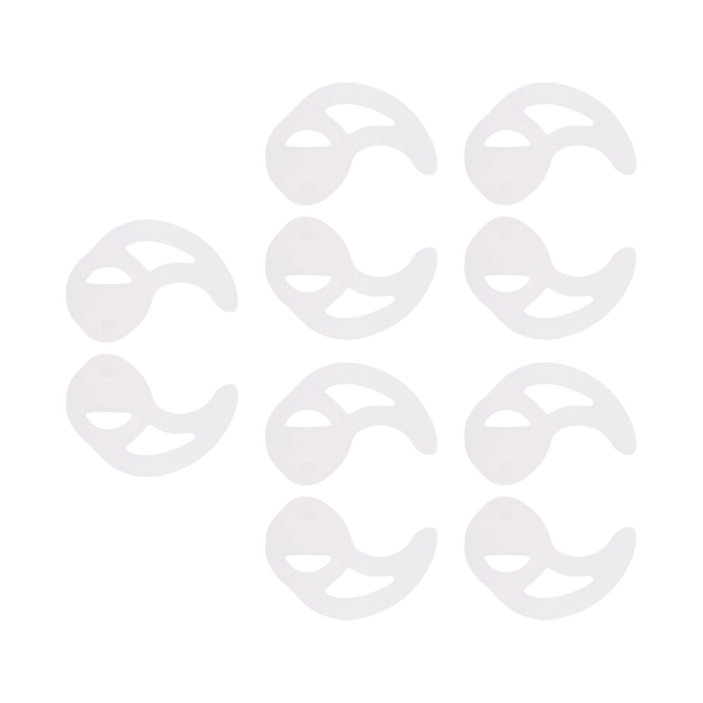 5Pairs Earmold Earpiece White Silicone Air Duct Earplug Soft Comfortable Wear For Walkie Talkie Earbuds 4001322992154