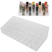 Boîte de rangement en acrylique transparente pour rouges à lèvres