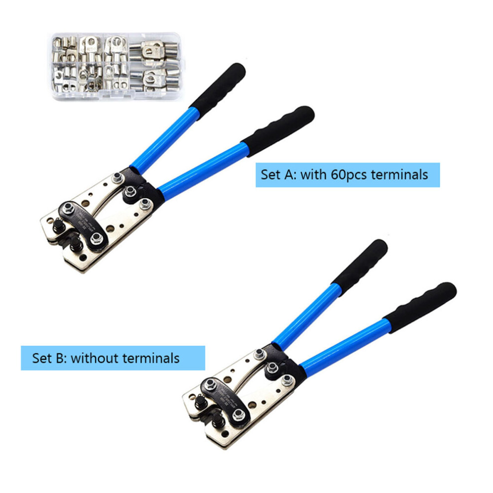 Hx-50B Portable Cable Crimping Tool Professional Terminals Crimper Plier Car Auto Copper R-Ing Terminal Wire Crimp Terminals Soldered Conne 8741322996689