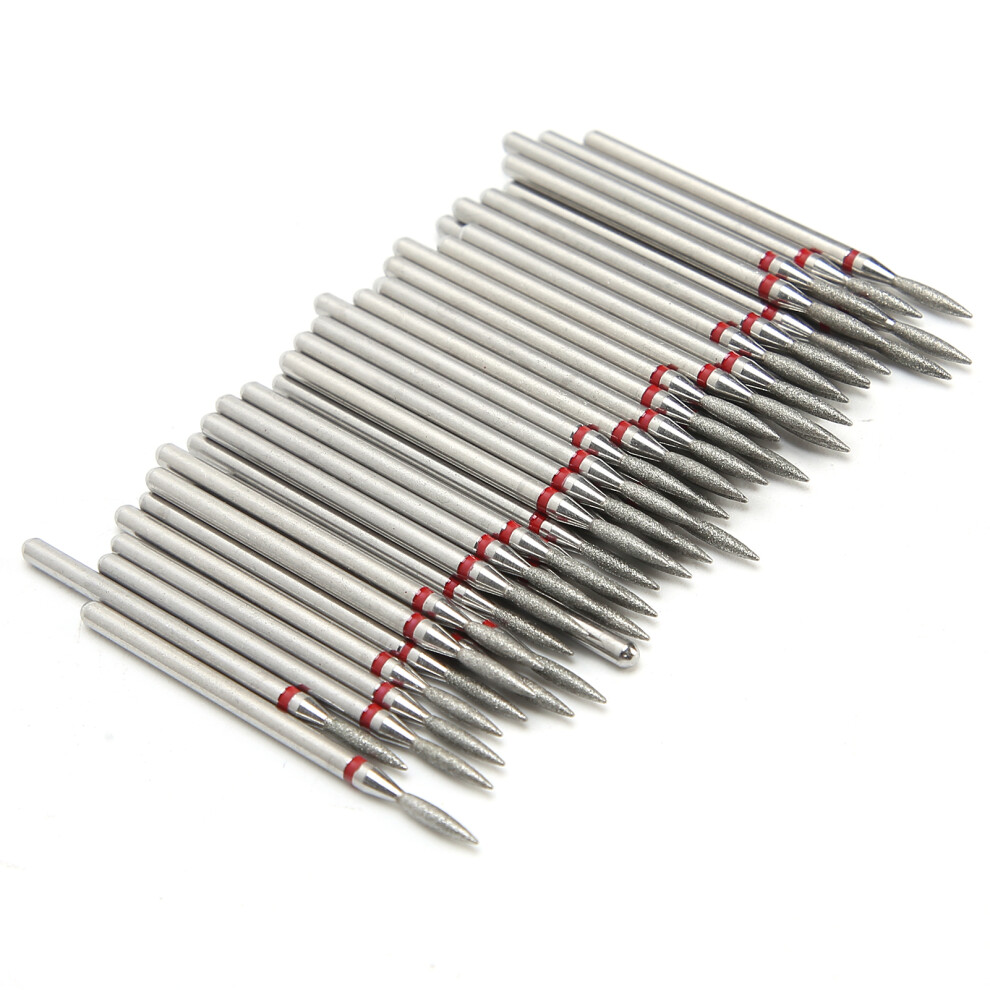 50pcs Professional Nail Polishing Grinding Head Nail Drill Bits Manicure Tool AccessoryFâ1.8mm / 0.1in