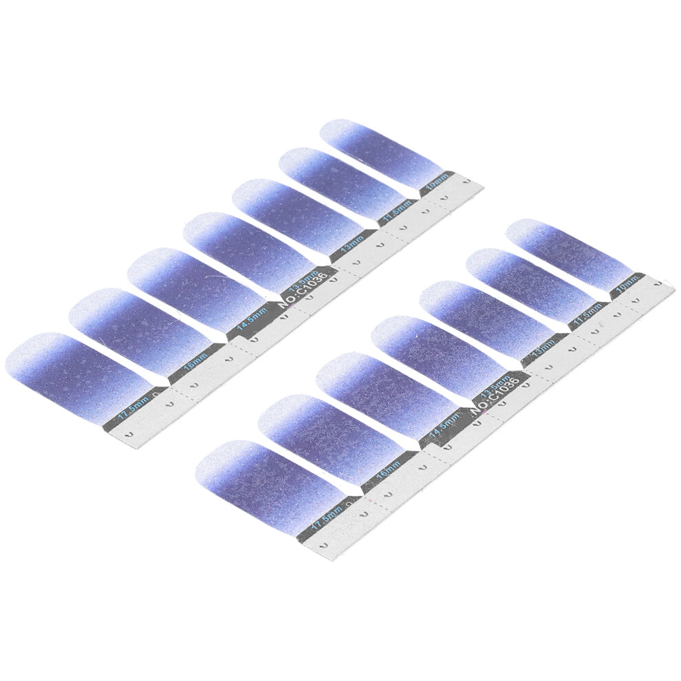 Gradient Nail Art Transfer Sticker SelfAdhesive Nail Polish Strips Full Wraps Decals(36 )