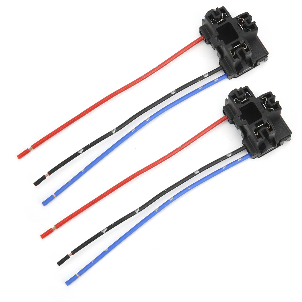 2Pcs H4 Bulb Female Socket With Copper Wire High Heat Resistant Plug And Play 12V 4091322996580