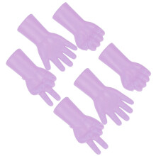 6Pcs Needle Cap NonSlip Sweater Pin Protector Knitting Prevent Dropping Needles Accessories(Purple )