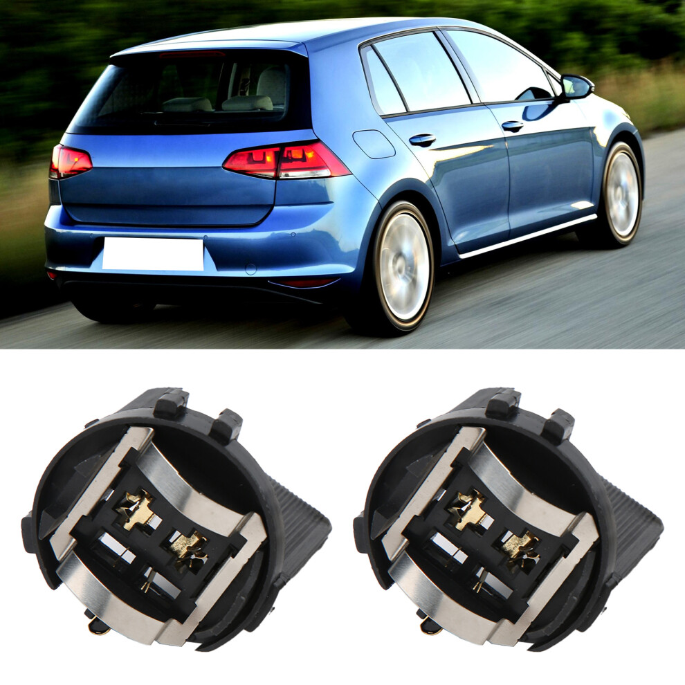 Pair Of H7 Tail Lamp Bulb Holder Socket Car Taillight Mount Adapter Replacement Accessory 8761322999268