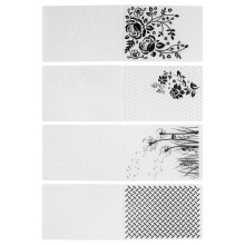 4Pcs Plastic Embossing Folders DIY Card Making Scrapbooking Embossed Template Paper Craft