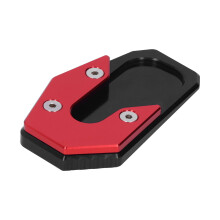 Plaque de béquille CNC rouge 103x65x15mm R1200RT