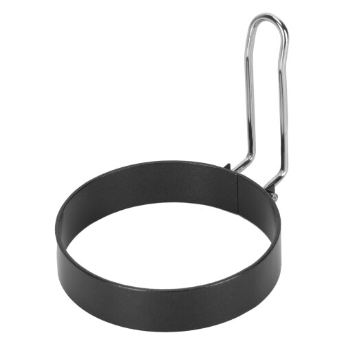 Rostfries Eier-Ring-Form, Antihaft, Schwarz, 8,5x7,5x2,4 cm 1