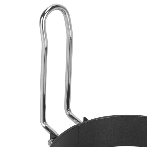 Rostfries Eier-Ring-Form, Antihaft, Schwarz, 8,5x7,5x2,4 cm 2