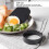 Rostfries Eier-Ring-Form, Antihaft, Schwarz, 8,5x7,5x2,4 cm 5