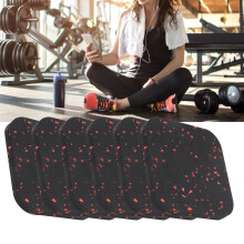 Tapis de course en caoutchouc durable 6 pièces coussins insonorisants pour le fitness
