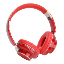 08S Headset Bluetooth 5.0 HiFi Folding Telescopic Sports Computer Gaming HeadphoneRed