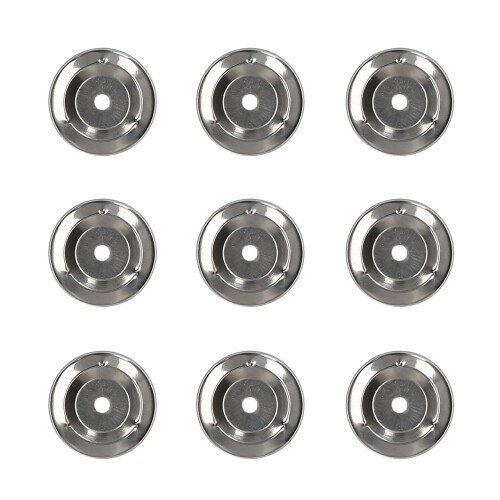 50 Stück Edelstahl Tamburin Glöckchen, 38x3,8mm, langlebiger Klangpack 2