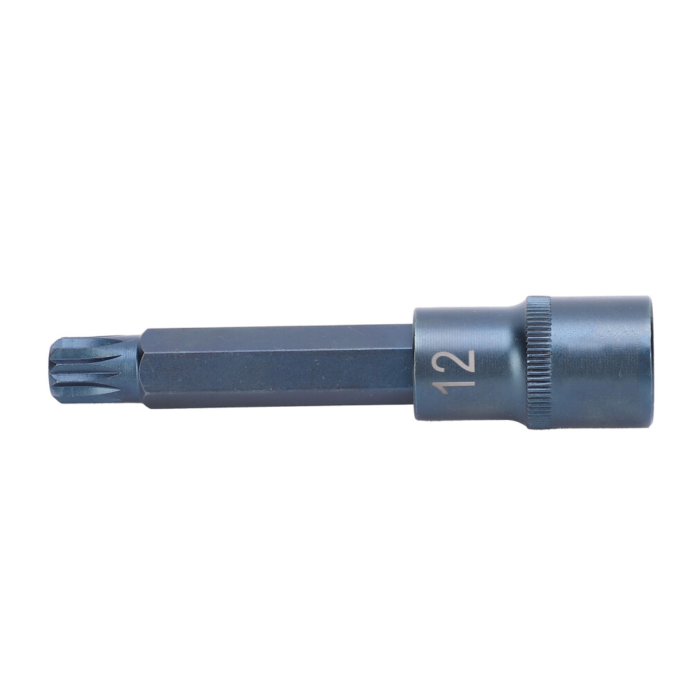 Socket Bit S2 Alloy Steel 1/2 Drive Port Blueing 12ÂPoint Screwdriver Bit Wrench Accessories 4401323008210