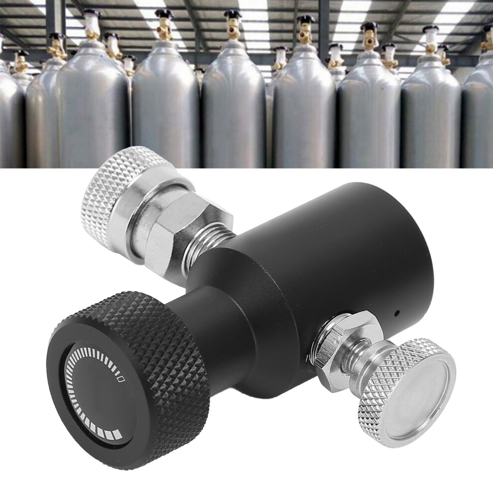 G1/2-14 Co2 Refill Adapter Connector Black Soda Asa Release Valve With 8Mm Female Quick Plug 3121323009376