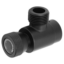 Integrated Soda CO2 ASA Adapter Valve for Filling Soda Tank W21.8‑14/ TR21‑4 Thread Black