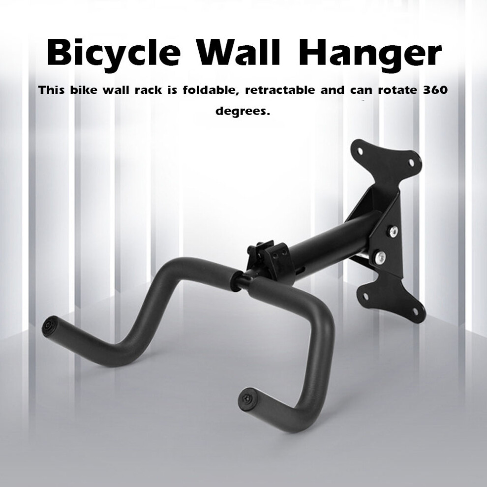 Bicycle Wall Hanger Mountain Bike Wall Double Hook Hangings Rack Folding Telescopic Bicycle Display Stand Foldable Bike Wall Hook Storage H