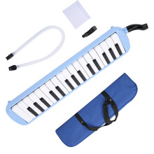 Melodica 32 Key ABS Wind Black and White Keyboard Instrument for Beginner Music Training Kit