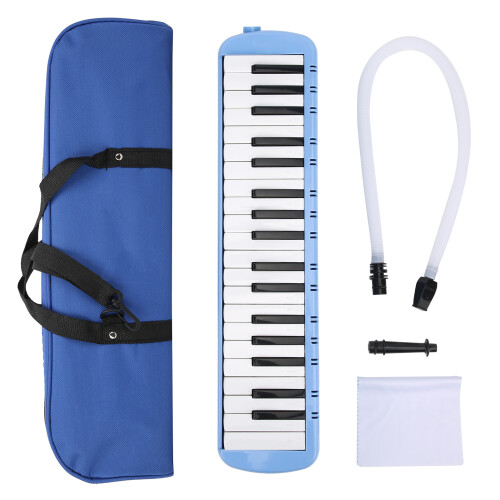 Melodica 37 Keys Keyboard Wind Musical Instrument for Beginner Professional TrainingBlue