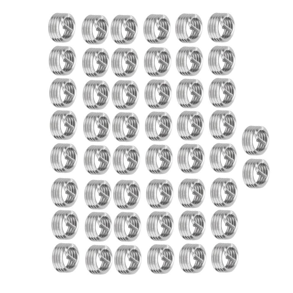 50Pcs Thread Inserts Male Female Reducing Nut Repair Tool Steel Wire Fastener 10-321D 9351323014733