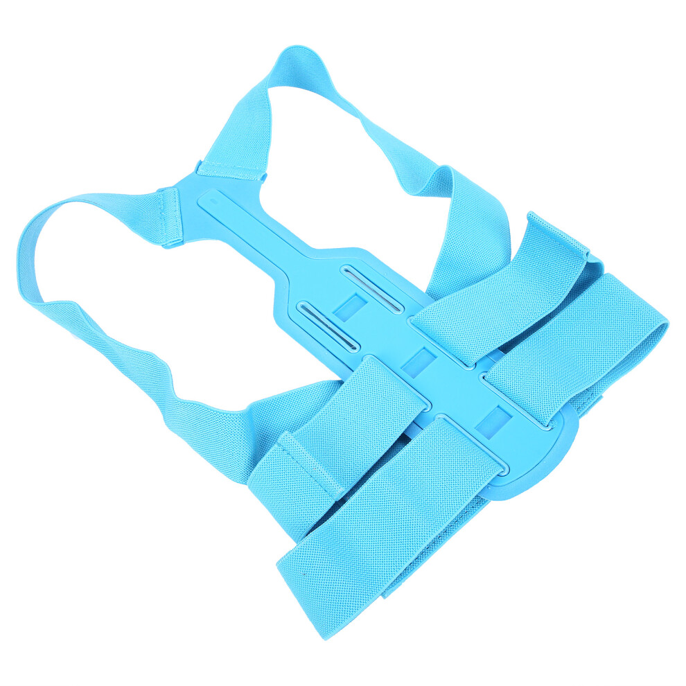 Blue Posture Corrector Upper Back Brace Clavicle Support Adjustable Back Straightener For Childrenl