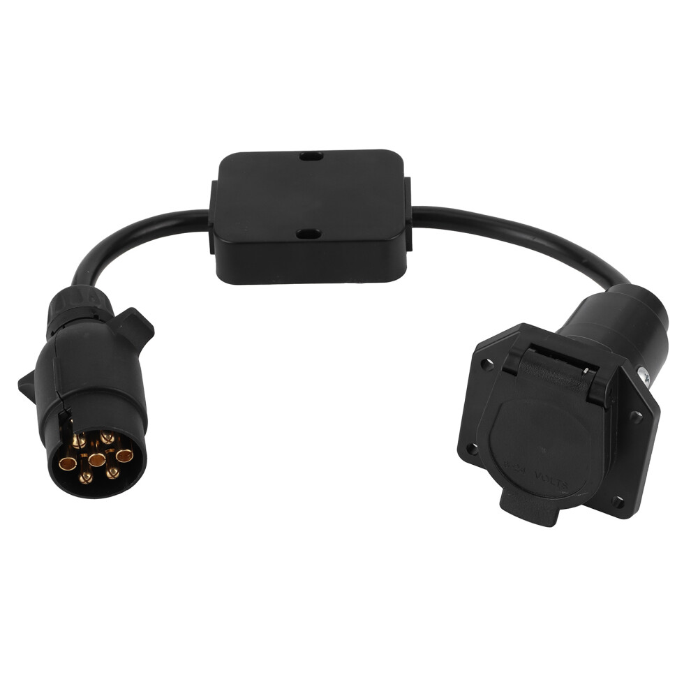 Trailer Connector Cable Converter Conversion Adaptor European 7ÂPin To American 7 Way Plug Light 9341323017698
