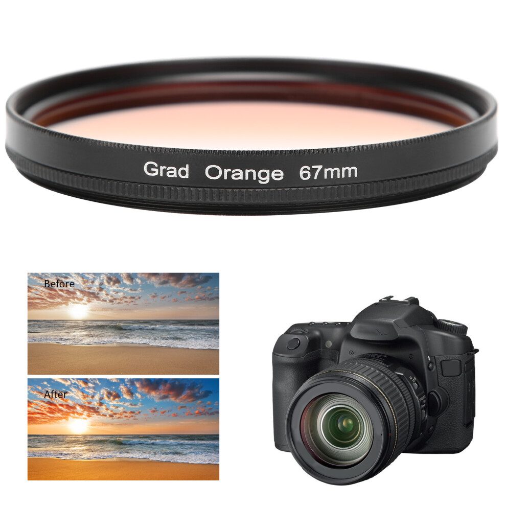 Junestar 67Mm Dslr Camera Lens Gradient Filter For Canon/ Nikon/ Sony/ Olympus/ Fuji 4661323018460