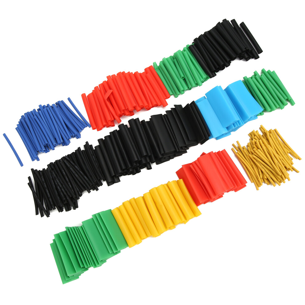 530Pcs Heat Shrink Tube Insulation Protection Sleeve Color Shrinkable Sleeving Wrap Set 5051323018550