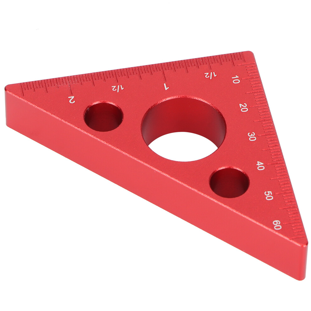 Aluminum Alloy Triangular Ruler Thicken Height Ruler Diy Woodworking Measuring Tool 4921323019127