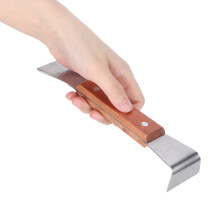 Beekeeper Scraper Tool Frame Lifter Stainless Steel Uncapping Knife with Wood Handle