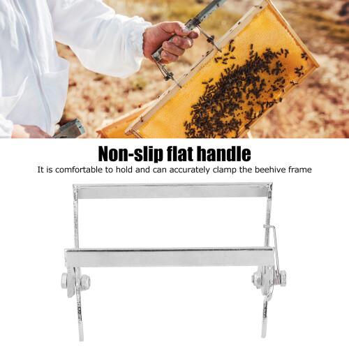 Bee Frame Lifter Stainless Steel Beehive Comb Clip Grip Tool Beekeeping Accessory 2